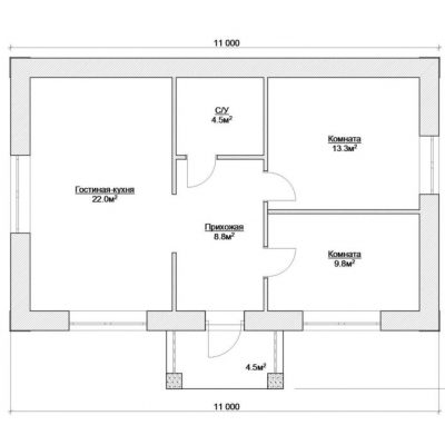 схема планировка каркасного дома